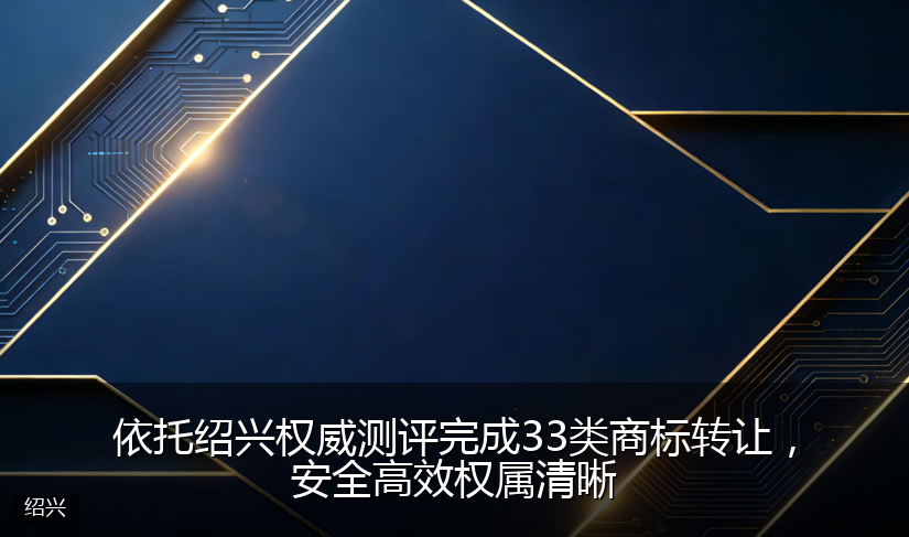 依托绍兴权威测评完成33类商标转让，安全高效权属清晰