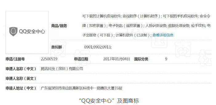 QQ安全中心商标被驳回，原来是撞车360的安全中心商标！