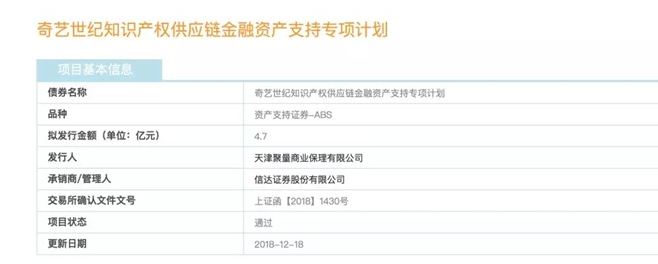 听起来很复杂，爱奇艺的知识产权资产证券化项目究竟是什么？为何很重要？